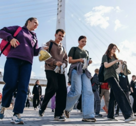 Субботник на Вознесенской набережной