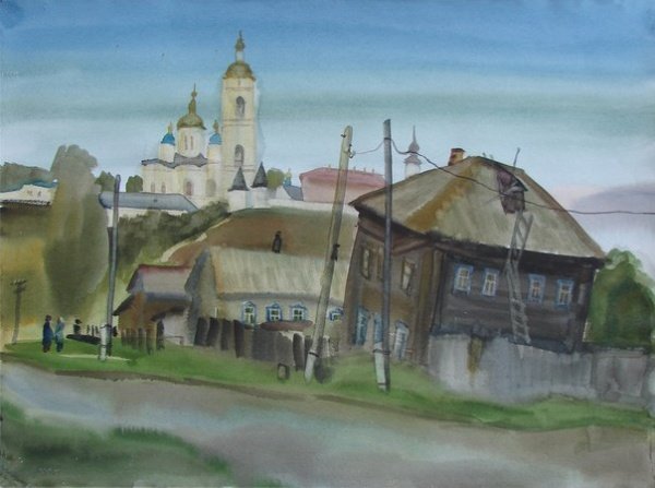 Мини-выставка картин Юрия Рыбьякова в Литературно-краеведческом центре